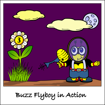 Buzz Flyboy in Action